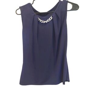 Navy Blue Blouse